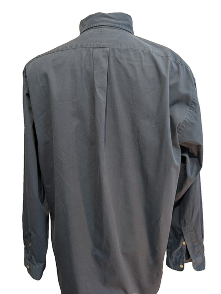 Chemise Ralph Lauren Blake L Bleu Foncé Logo Rouge Shirt Button Down