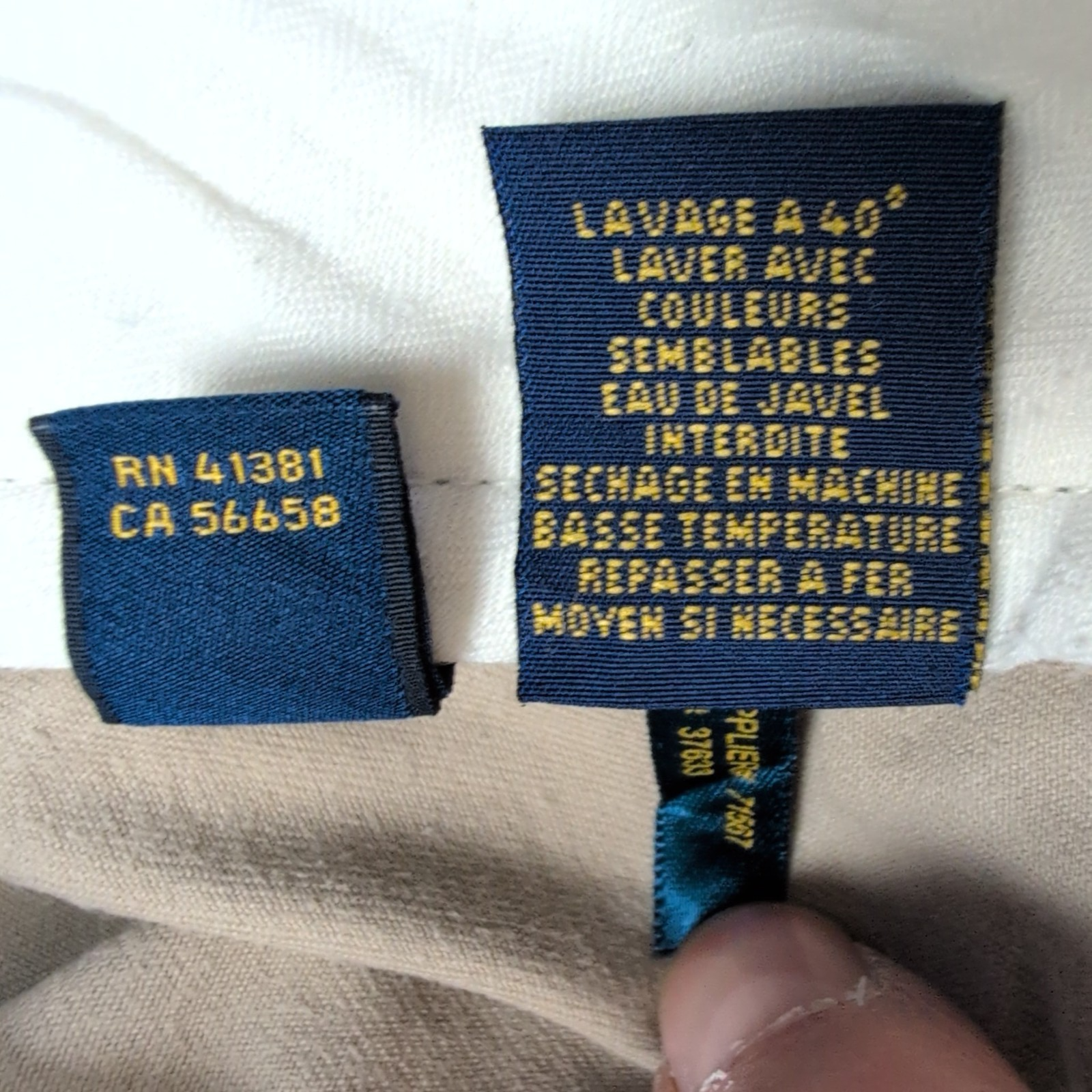 Pantalon chino Polo Ralph Lauren crème taille W32xL30 FR42 #15cr