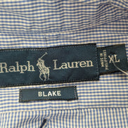 Chemise Polo Ralph Lauren Shirt L Custom Fit Rayée Bleu Blanc Button Down
