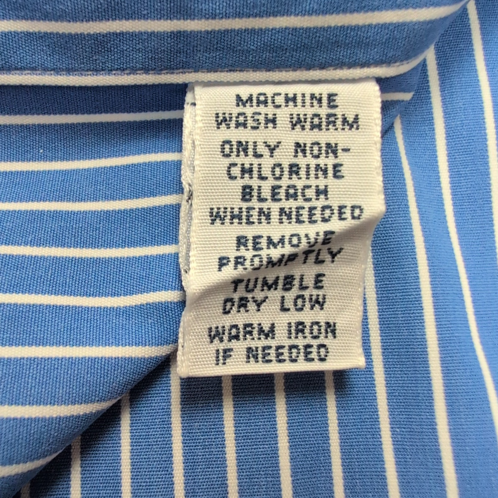 Chemise Polo Ralph Lauren Regent L Bleue Rayures Sans Logo Manches Longues