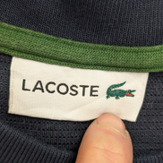 Pull Lacoste M FR4 bleu marine Color Block coton crocodile brodé