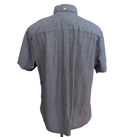 Chemise Tommy Hilfiger Manches Courtes Bleue à Poche Taille XL