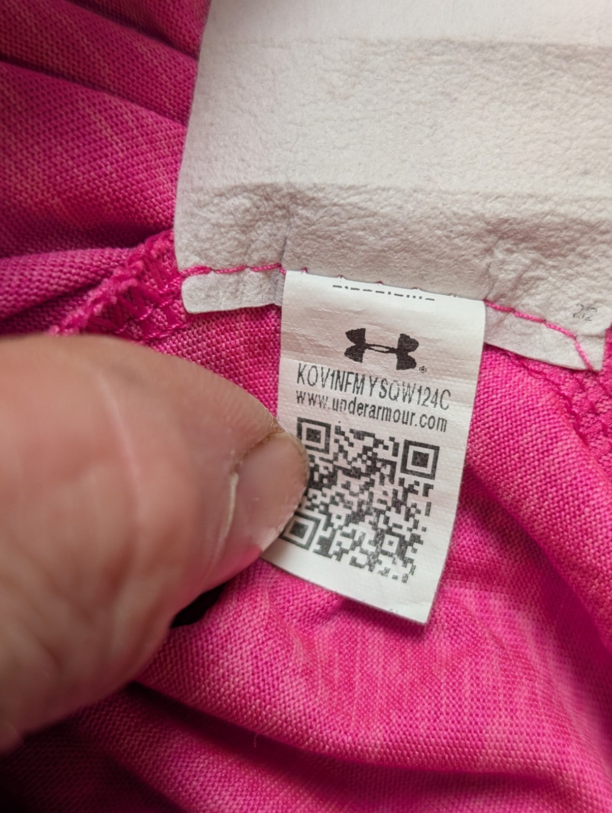 T-shirt de Sport Under Armour HeatGear Rose Femme Taille M