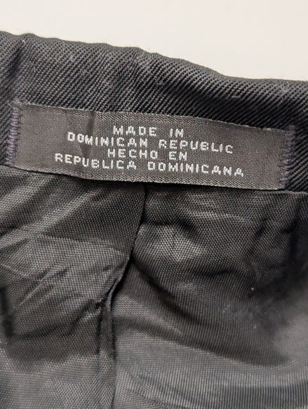 Veste Blazer homme noir mélange laine taille L épaulettes