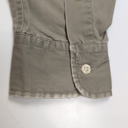 Chemise Ralph Lauren Blake M Kaki Vintage Logo Brodé Made in USA Coton