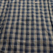 Chemise Chaps Ralph Lauren L carreaux bleu beige shirt button down