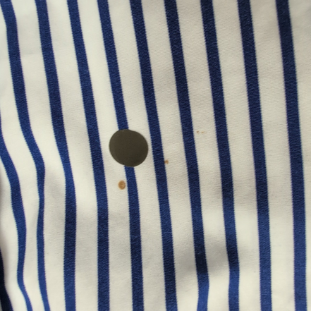 Chemise Ralph Lauren L Classic Fit Bleue Rayures Made in Hong Kong Sans Logo