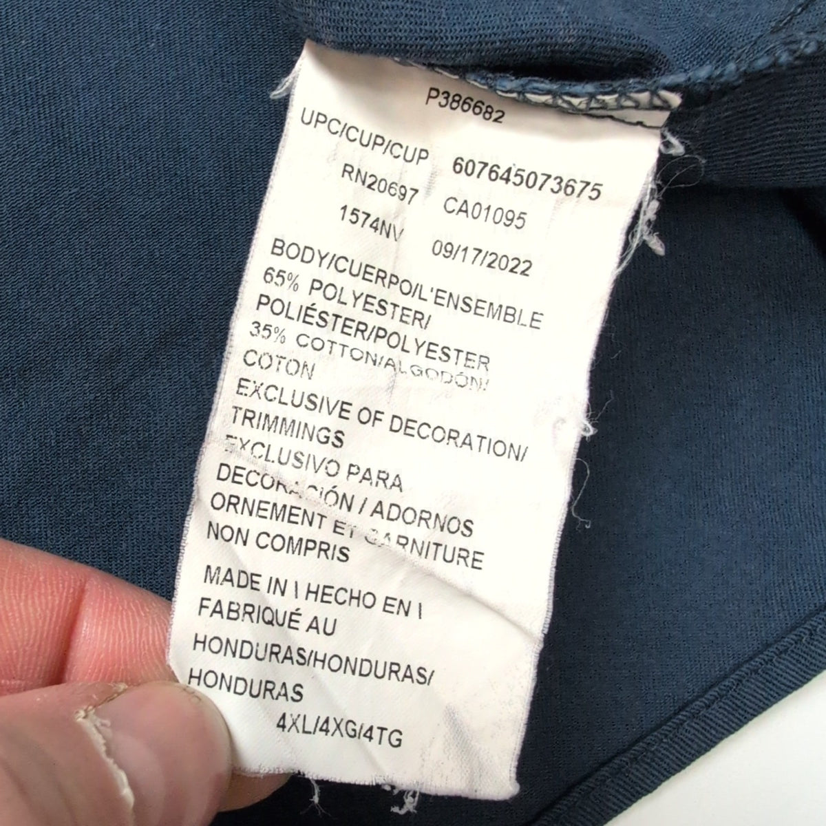 Chemise Dickies 4XL Bleu Marine Workwear Vintage Manches Courtes