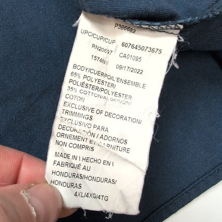 Chemise Dickies 4XL Bleu Marine Workwear Vintage Manches Courtes