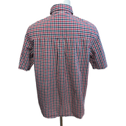 Chemise Chaps Carreaux Bleu Blanc Rouge Taille M Manches courtes