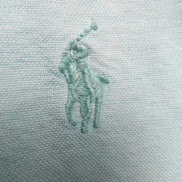 Chemise Ralph Lauren Femme Turquoise Slim Fit T6 XS Logo Ton sur Ton