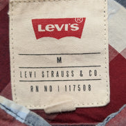 Chemise Levi's à Carreaux Bordeaux Bleu Marine et Blanc - Taille M