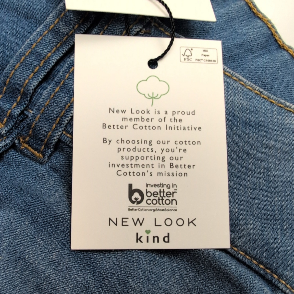 Short Femme T60 New Look Kind Denim Bleu Stretch Neuf avec Étiquette