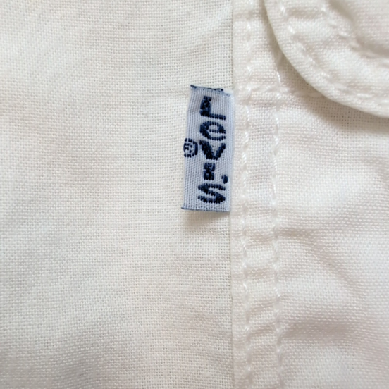 Chemise Levi's Vintage Blanche 100% Coton Coupe Ample Taille L