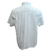 Chemise Levi's XL Blanche UFO OVNI Motif Coton Poche Manches Courtes