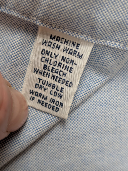 Chemise Ralph Lauren Classic Fit Taille XL Bleu Clair Manches Longues Poche XL