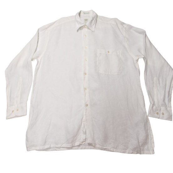 Chemise lin Burma Bibas blanche taille L