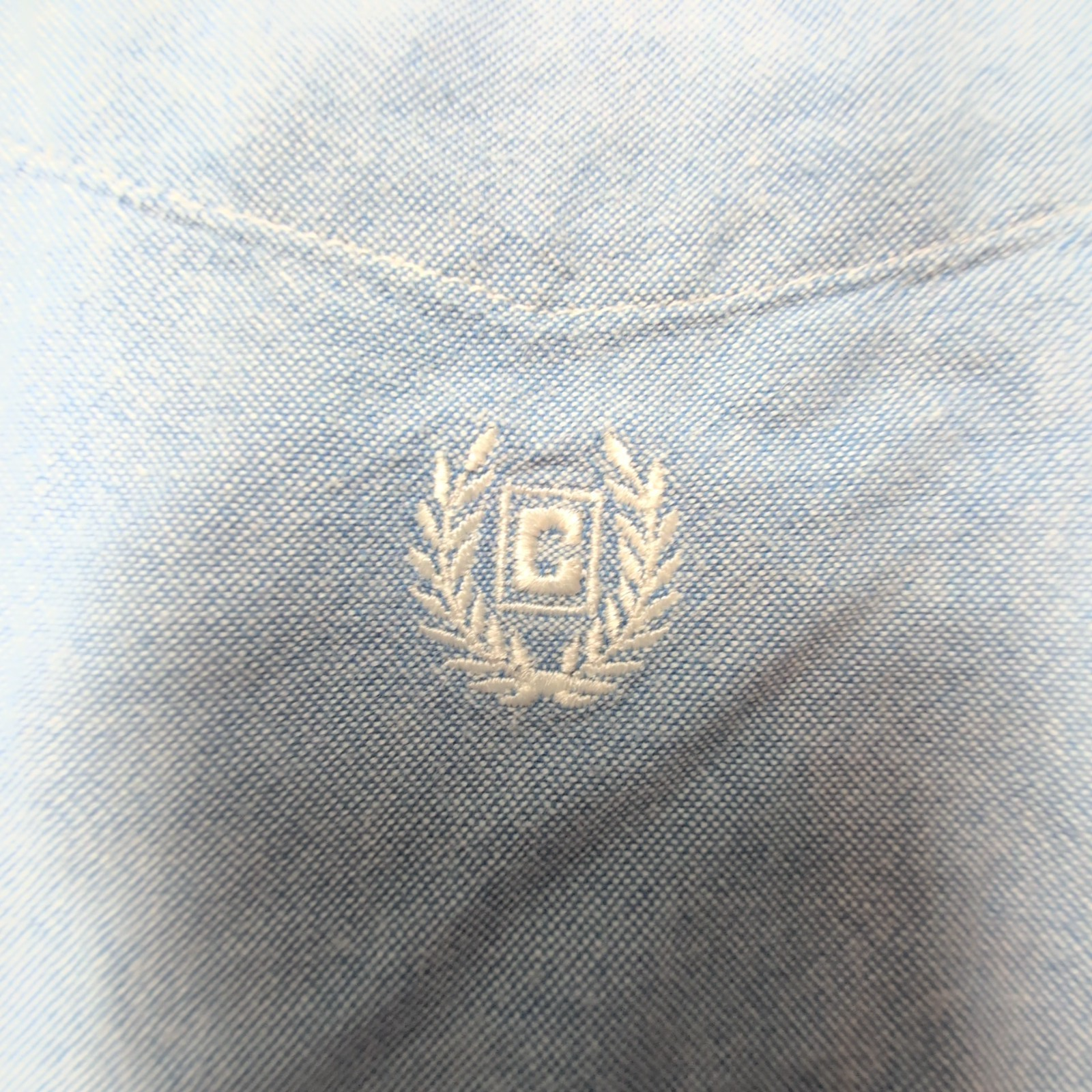 Chemise CHAPS bleue unie manches longues homme taille XL