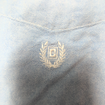 Chemise CHAPS bleue unie manches longues homme taille XL