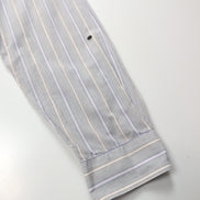 Chemise Lacoste XL Bleu Rayures Made in Hong Kong 100% Coton Été
