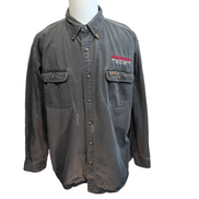 Chemise Carhartt XL Vert Foncé Coton Épais Workwear Manches Longues