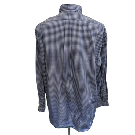 Chemise Ralph Lauren XL XXL Bleue Carreaux 100% Coton Grande Taille