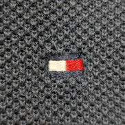 Pull Tommy Hilfiger Bleu Marine Col V Classique - Taille M