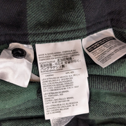 🔥 Chemise LEVI'S Flanelle Épaisse à Carreaux Vert et Noir Manches Longues T.L