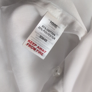 Chemise HENBURY L/XL blanche unie coton polyester neuve avec étiquette