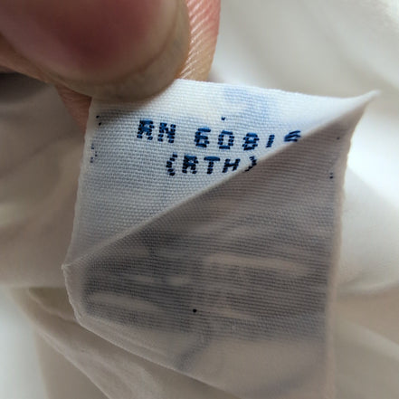 Chemise Tommy Hilfiger Vintage Blanche Écusson Brodée Taille M