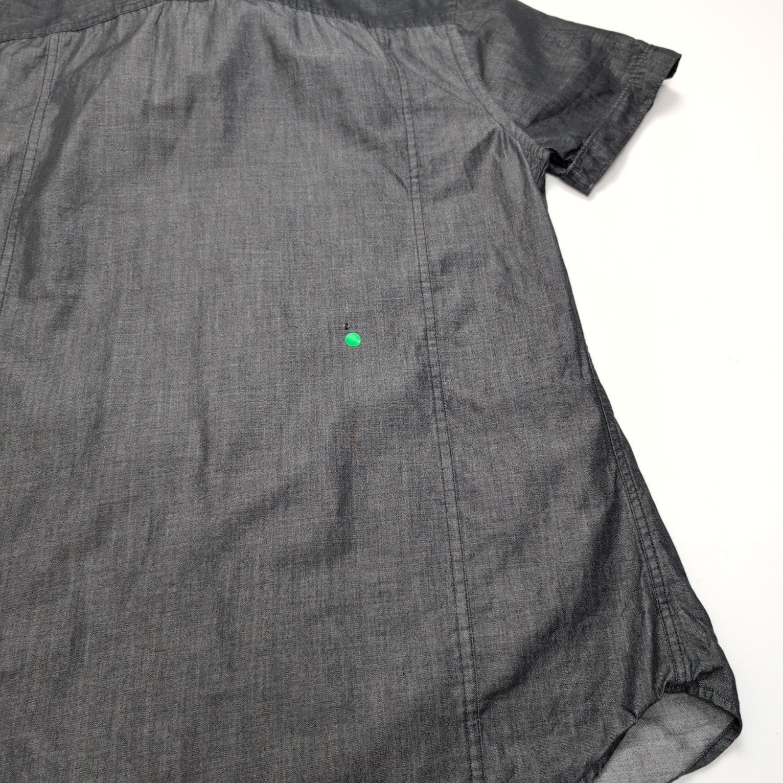 Chemise Express S/M Gris Anthracite Manches Courtes 2 Poches 100% Coton