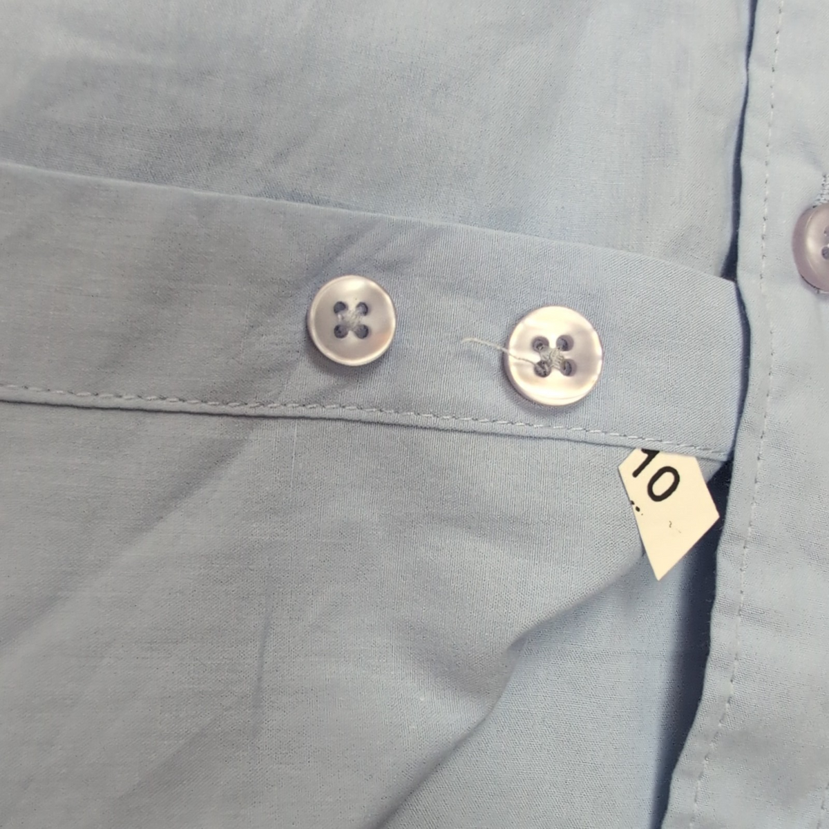 Chemise Todd Shelton L Neuve Étiquette Slim Fit 100% Coton Bleu Unie