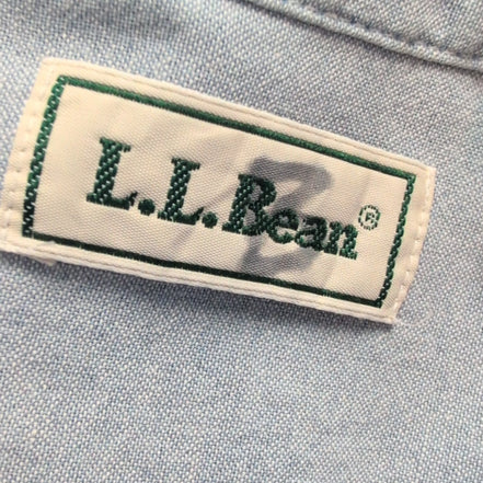 Chemise L.L. Bean bleue uni taille L #92e