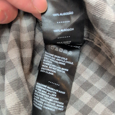 Chemise Harley Davidson Flanelle L Carreaux Gris Marron Manches Courtes