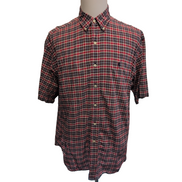 Chemise Ralph Lauren Blaire L XL Rouge Manches Courtes Button Down Shirt