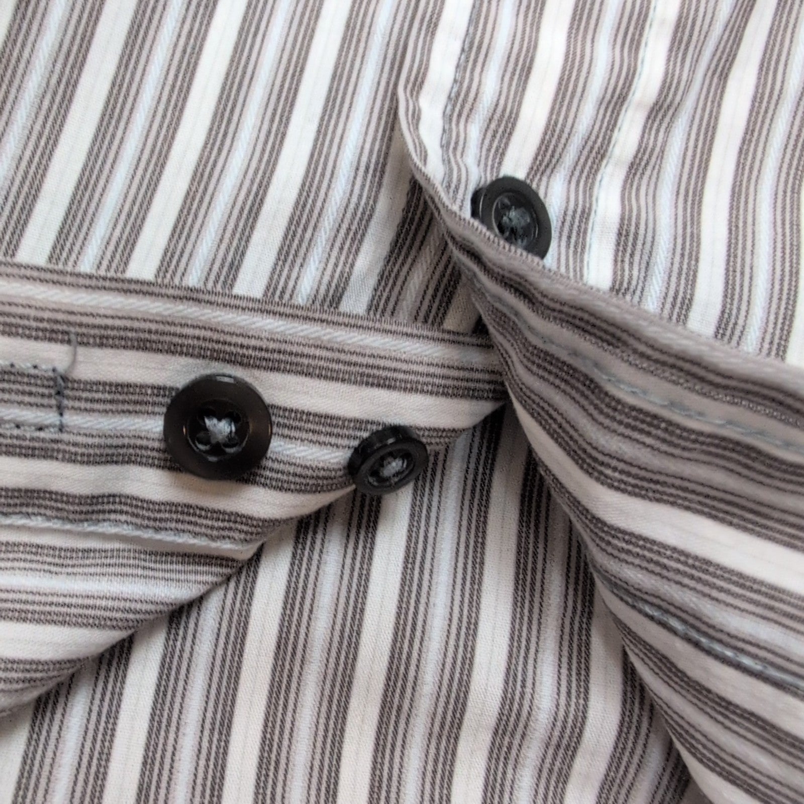 Chemise Dockers à Rayures avec Poche - Marron Clair - Taille L