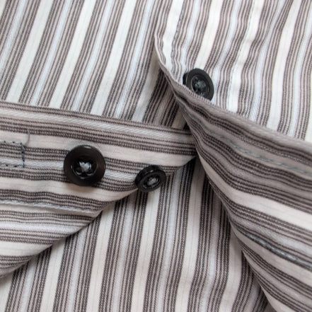 Chemise Dockers à Rayures avec Poche - Marron Clair - Taille L