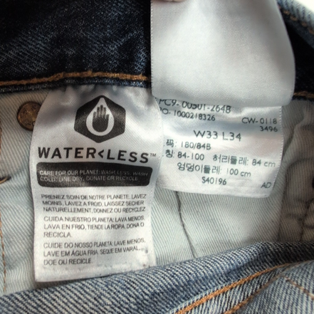Levi’s 501 Jean Homme W33 L34 Bleu Grunge Vintage Pantalon Bouton