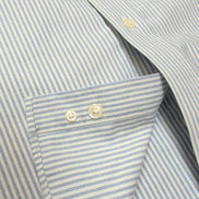 Chemise L.L. Bean Bleu à Rayures Wrinkle Resistant 1 Poche - Taille L