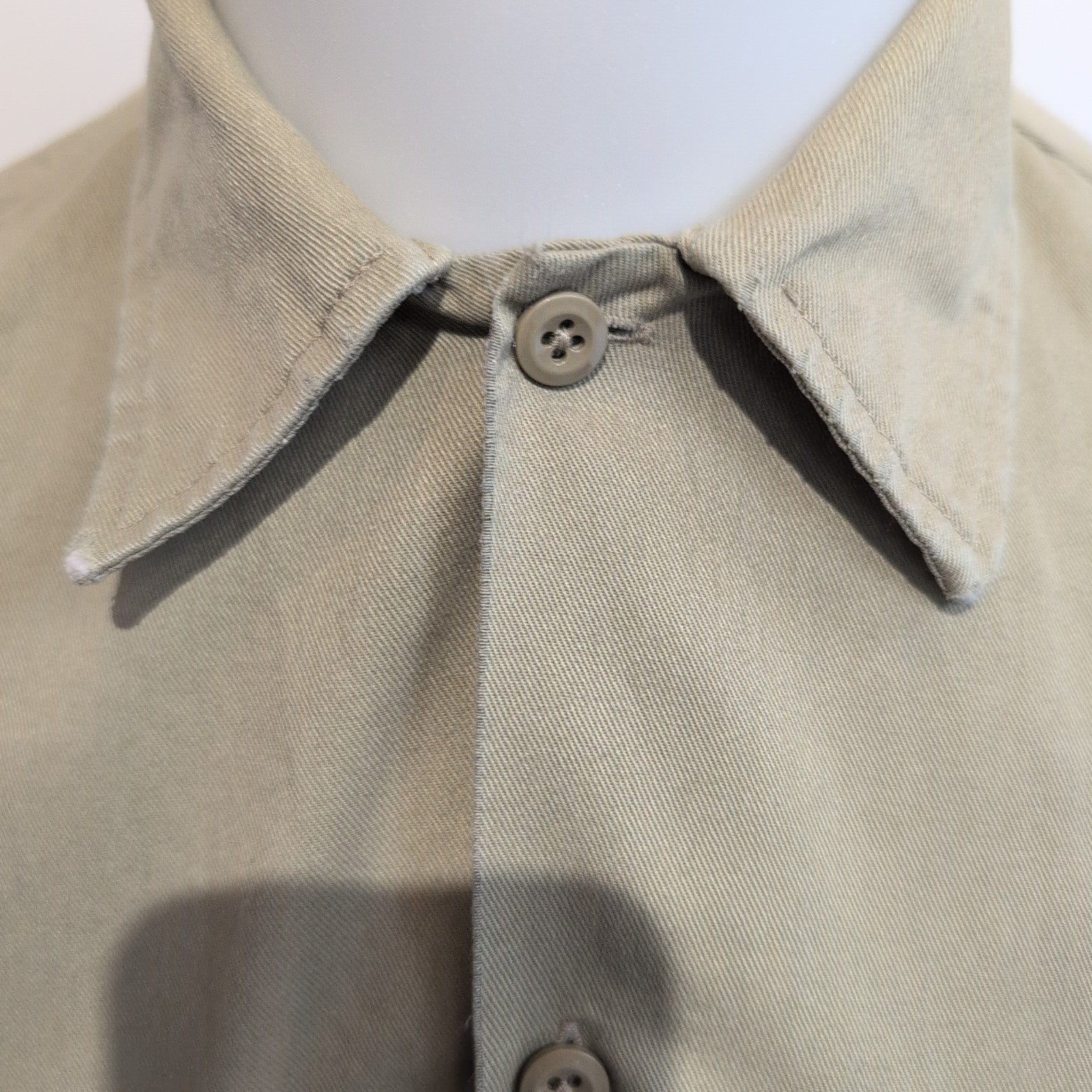 Chemise Dickies Beige M Workwear Vintage Poche Stylo
