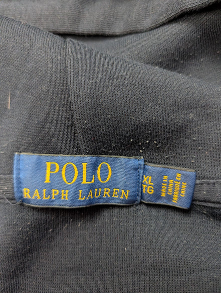 Sweat à capuche Polo Ralph Lauren XL bleu marine hoodie logo brodé