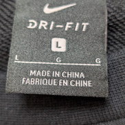 Sweat Nike noir femme crop top sport Dri-fit col rond