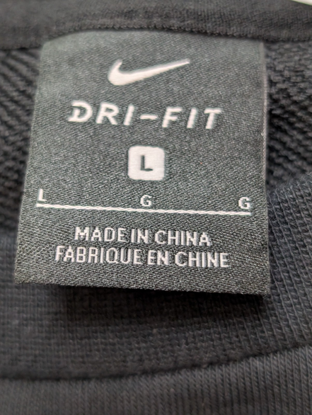 Sweat Nike noir femme crop top sport Dri-fit col rond