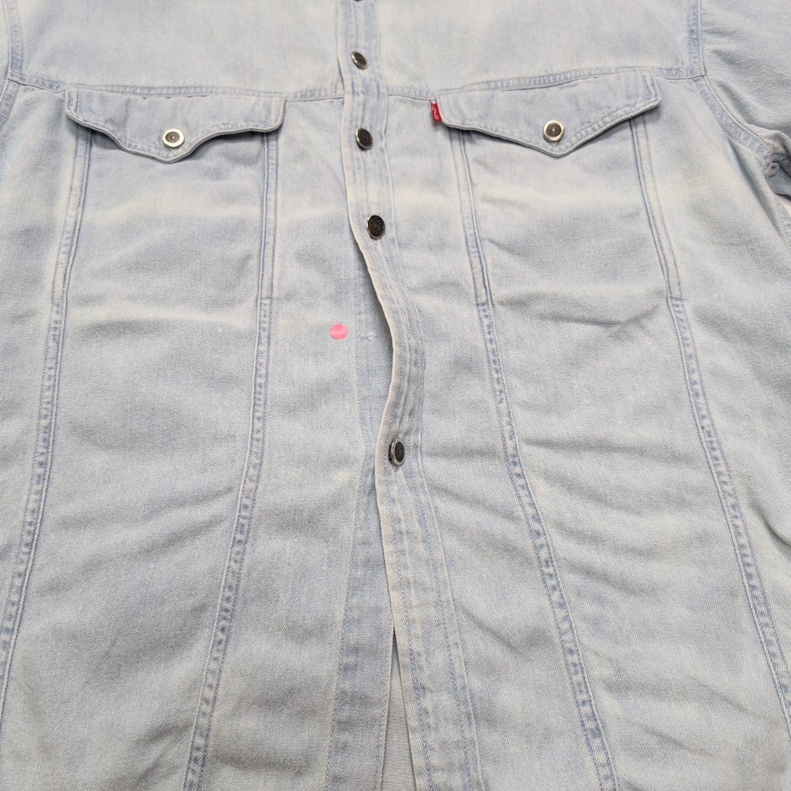 Chemise en jean Levi's bleu clair modèle rare à surcoutures Taille M