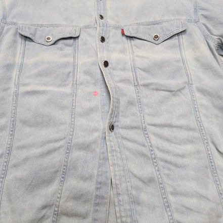 Chemise en jean Levi's bleu clair modèle rare à surcoutures Taille M