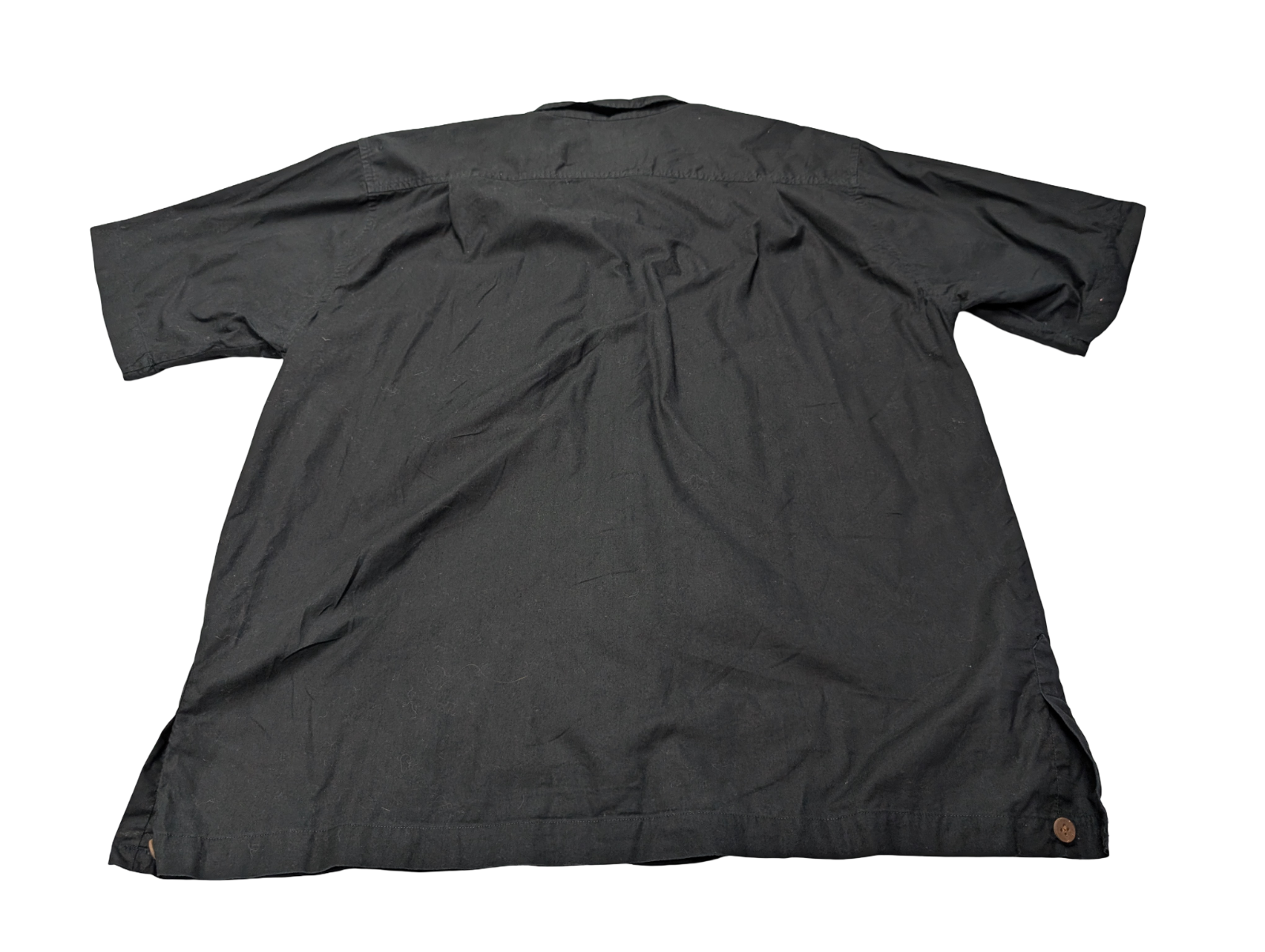 Chemise hawaïenne Sol Wear noire ananas manches courtes taille L #734