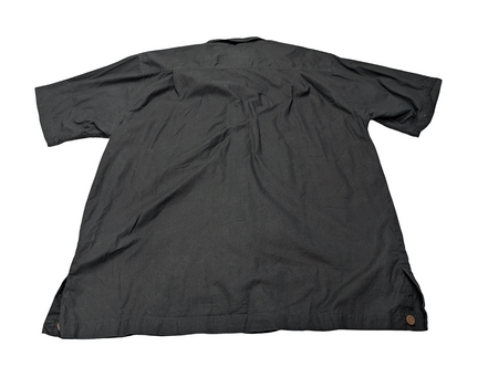 Chemise hawaïenne Sol Wear noire ananas manches courtes taille L #734