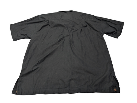 Chemise hawaïenne Sol Wear noire ananas manches courtes taille L #734