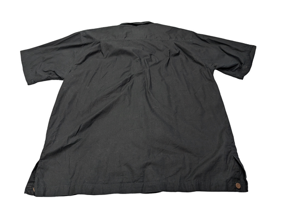 Chemise hawaïenne Sol Wear noire ananas manches courtes taille L #734