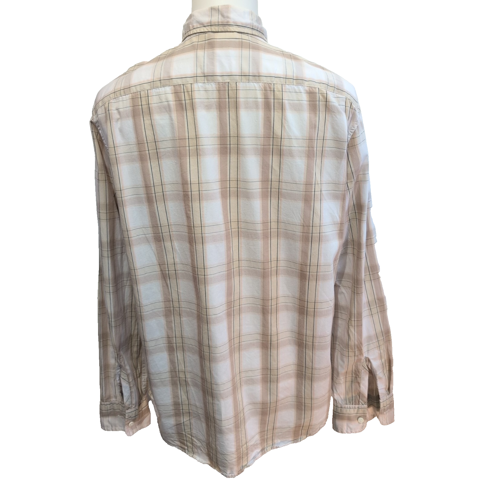 Chemise Levi's à carreaux marron et beige coupe standard Taille L